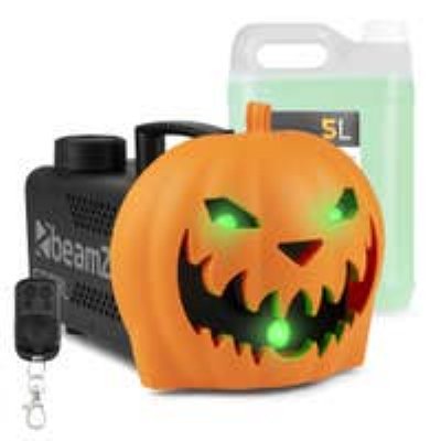 BeamZ Rookmachine Halloween - Pompoen met lichteffecten en 5 liter vloeistof - Voor Halloweenfeesten